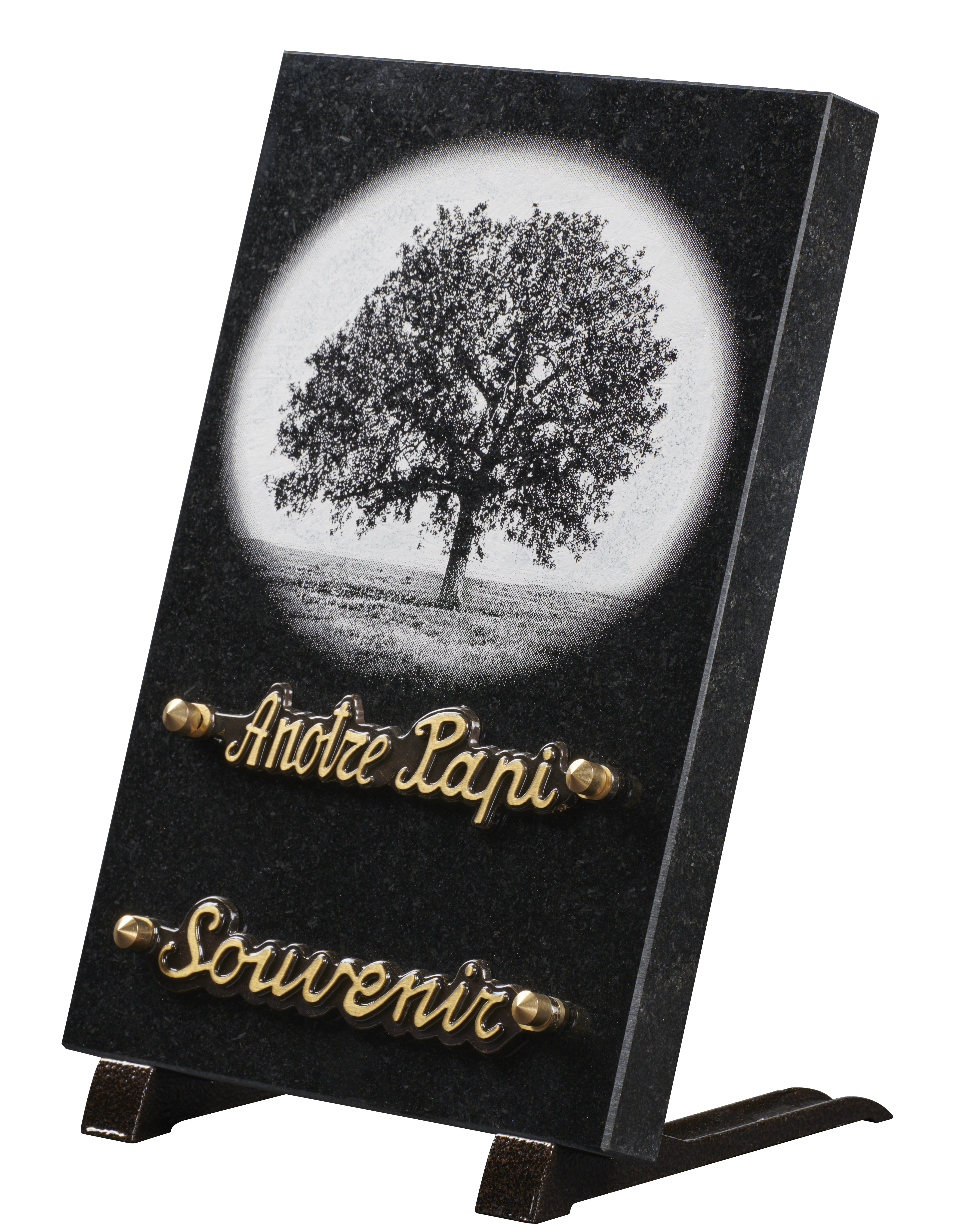 Image de plaque Plaque granit 18x25 cm - Gravure arbre