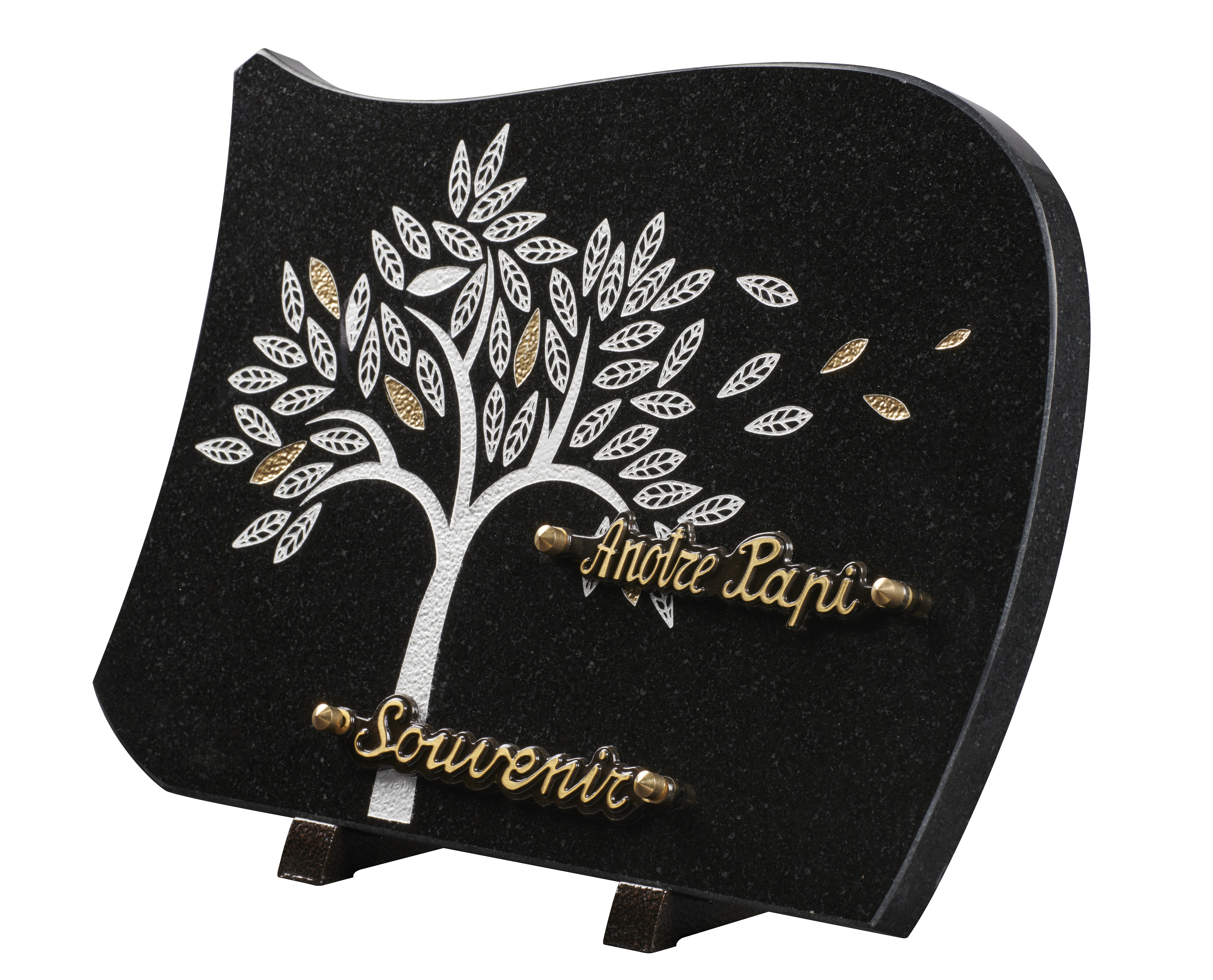 Image de plaque Plaque granit forme 25x35cm - Gravure arbre