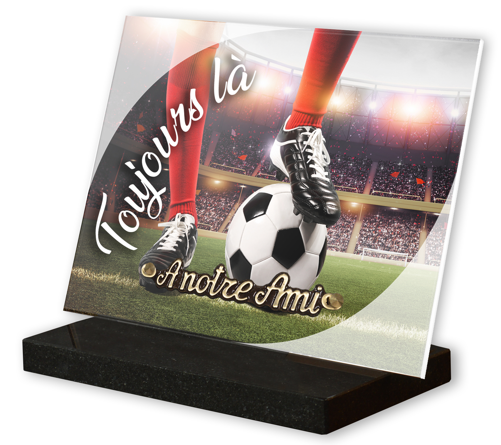 Image de plaque Plaque altu 18x25 cm - Gravure foot