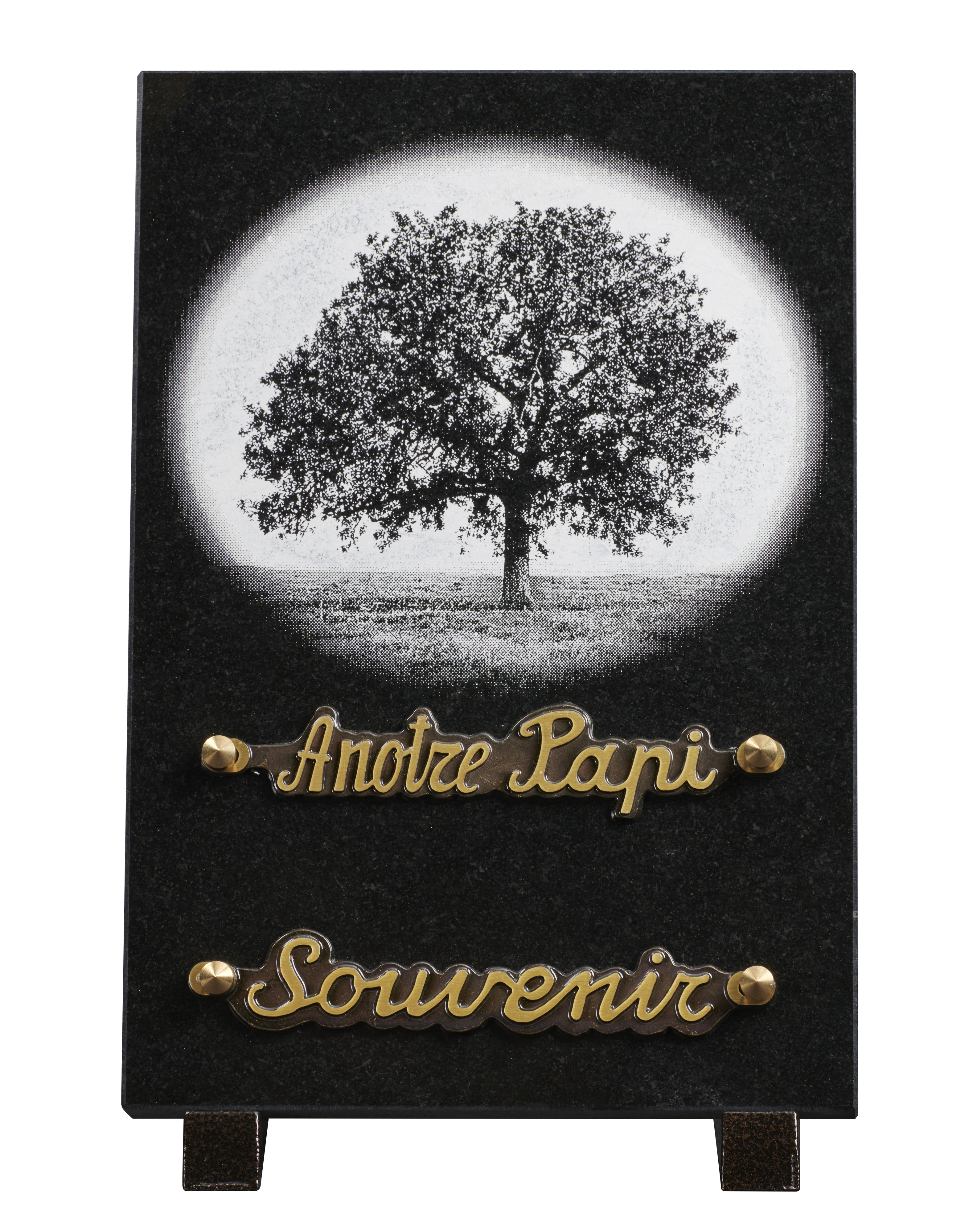 Image de plaque Plaque granit 18x25 cm - Gravure arbre