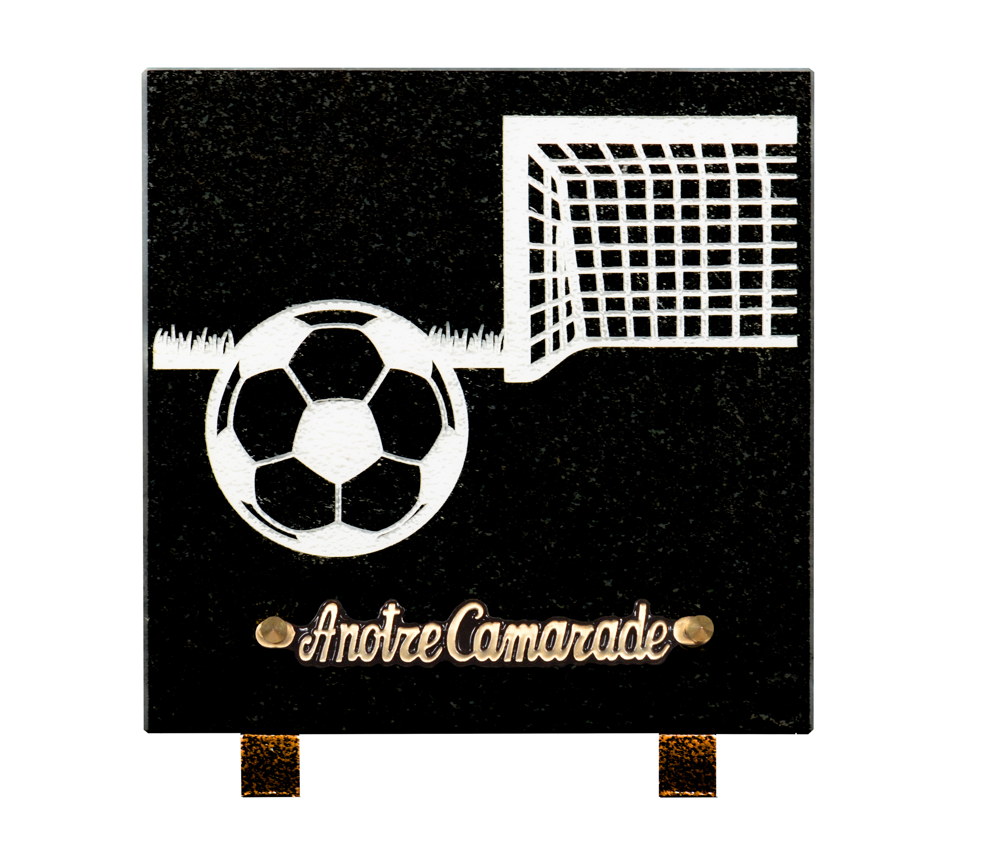 Image de plaque Plaque granit 20x20cm - Gravure Foot