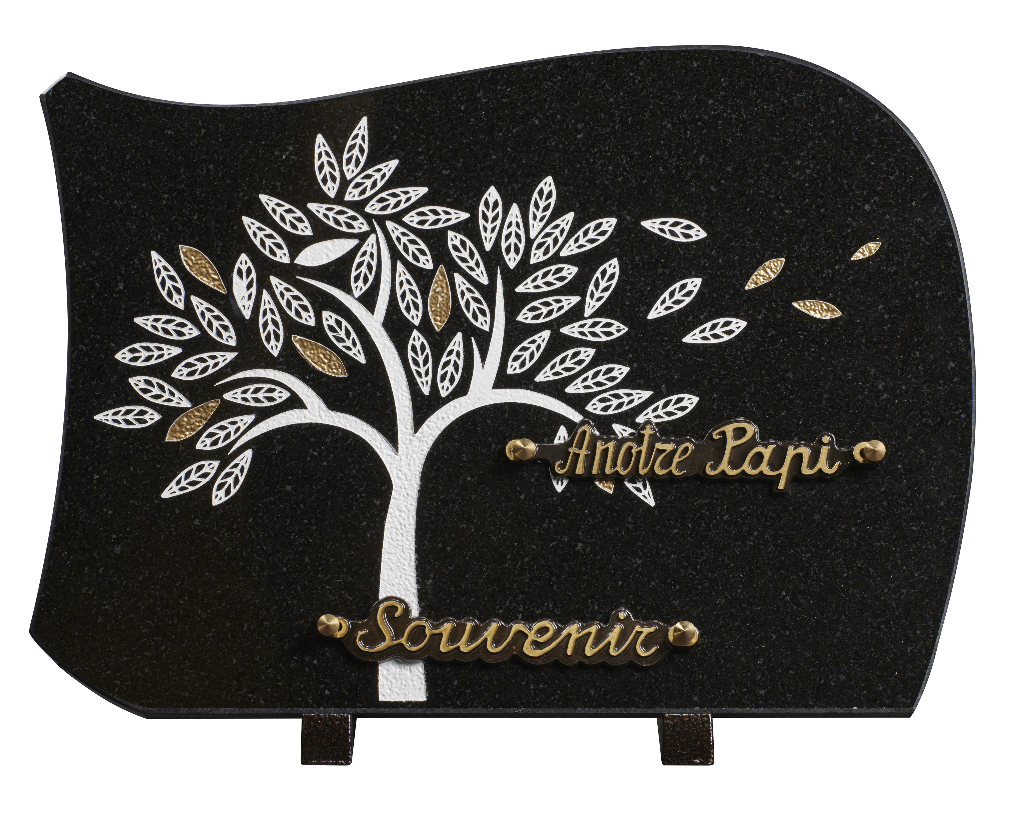 Image de plaque Plaque granit forme 25x35cm - Gravure arbre